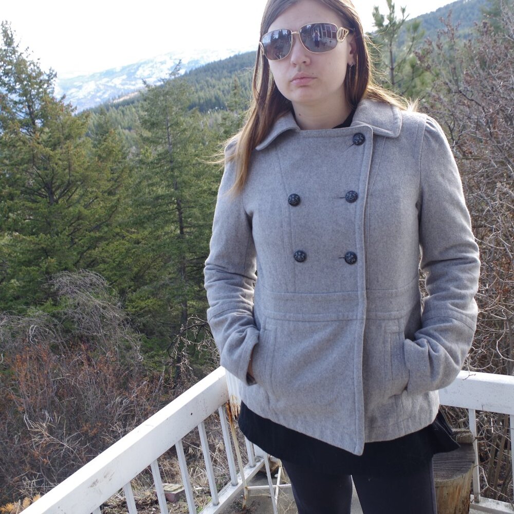 Vintage Ladies Wool Blend Guess Jeans Jacket